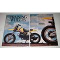 1981 Yamaha Yzinger Motorcycle Ad - Training Wheels