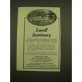 1924 Lasell Seminary Ad - Canoeing