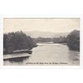 Looking up the Spey River from Bridge Aviemore ...