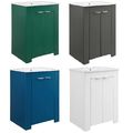 Modern Bathroom Vanity-White Sink Basin-Green, ...