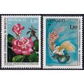 Monaco 1980 SG 1466-7 UMM - Flowers (E-229 (3))