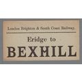 LONDON BRIGHTON & SOUTH COAST RAILWAY LUGGAGE L...