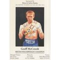 Geoff McCreesh British Boxing Champion Rare Han...
