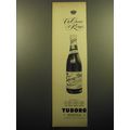 1957 Tuborg Beer Ad - The choice of kings