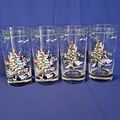 Lot 4 International COUNTRY CHRISTMAS Glass TUM...