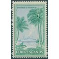 Cook Islands 1949 3s light blue & bluish green ...