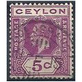Ceylon 1912 SG303 5c Purple.Fine Used.