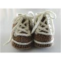 Baby booties #B016 crochet converse trainers sh...