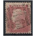 1858 SG43 1d Red Plate 122 Good/Fine Used Check...