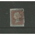 GB 1841 QV 1d Victoria Penny Red On Blued Paper...