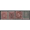 Mi: 66/8 used 1921 Dienst. Cat € 22