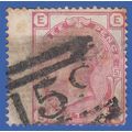 GB QV 1874 3d ROSE PLATE 15 EE SG143 GU GLASGOW...