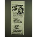 1945 Luden's Menthol Cough Drops Ad - for Cloth...