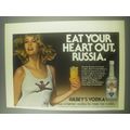 1978 Gilbey's Vodka Ad - Eat your heart out, Russia