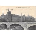 Paris Le Pont et la Place Saint Michel France P...