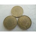 Spain - 3 differently dated cien pesetas coins ...