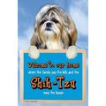 3D SHIH TZU WELCOME SIGN STUNNING 3D great Chri...