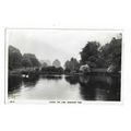 Luton, The Lake, Wardown Park, RP Postcard.