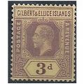 Gilbert & Ellice Islands 1918 SG16 3d Purple/Ye...