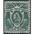 Uganda 1898 SG88 4aDeep Green Mounted Mint .. ..