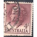 Australia 1954 - SG282a - 4d lake - Queen Eliza...