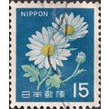 JAPAN, FLOWERS, Ox-eye Daisy, blue 1967, 15 Yen...