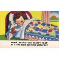 Vintage Greetings Card - Come along old sleepy ...
