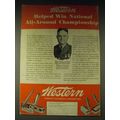 1936 Western Ammunition Ad - Capt. Sidney R. Hinds