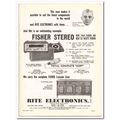 RITE ELECTRONICS INC 1964 Fisher Radio model 40...
