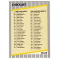 1989 Fleer Baseball Checklist Padres, Giants, A...