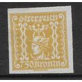 AUSTRIA 1921 NEWSPAPER STAMPS 7K.50 BROWNISH YE...