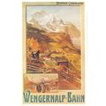 Wengernalp Bahn Railway 1895 Switzerland Poster...