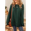 Duffel Green Oversized Drop Shoulder Split Hem ...