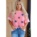 Peach Blossom Independence Day Sequin Star Grap...