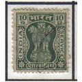 1967 INDIA SERVICE 10P MYRTLE-GREEN F/U SG0204