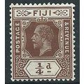 Fiji 1916 SG125 1/4d Brown Mounted Mint .. ..