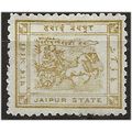 Jaipur (IFS) 1906 SG9 1/4a Olive-Yellow Mounted...