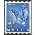 Seychelles 1952 SG165 40c Ultramarine Mounted M...