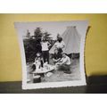 Girl Guides Scouts Camping Vintage Black and Wh...