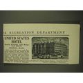 1903 United States Hotel Ad - Boston, Massachus...