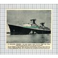 C4052) French Liner FRANCE St Nazaire France - ...