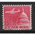 USA 1962 AIR 8c RED CAPITOL WASHINGTON DC DOUGL...