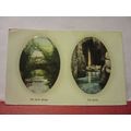 UNKNOWN PLACE RUSTIC BRIDGE AND GROTTO antique ...