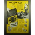 1949 Motorola Portable Radios Ad - Here comes fun!