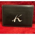 A Vintage KITAMURA MOTOMACHI Black Leather ID W...