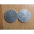 Austria 1986 10 Groschen Coin