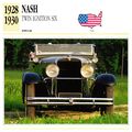 Collectors Club card. Classic Cars. Nash Twin I...