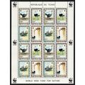 Chad Birds WWF North African Ostrich Sheetlet o...
