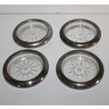 VTG MCM Decor Coasters Set of 4 Leonard Silver ...