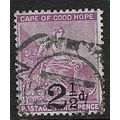CAPE OF GOOD HOPE QV 1891 SURCAHRGE 2½d ON 3d U...